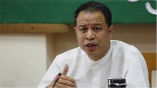 ပြည်ထောင်စု ကြံ့ခိုင်ရေးနဲ့ ဖွံ့ဖြိုးရေး ပါတီ ပြောရေးဆိုခွင့်ရှိသူ ဒေါက်တာ နန္ဒာ လှမြင့်