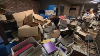 Boxes in unlocked room