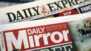 Daily Mirror and Daily Express