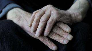 Older persons hands
