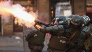 Policías chilenos