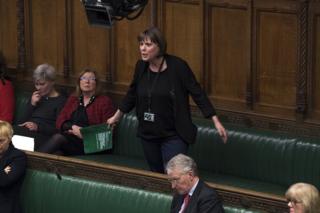 MP Jess Phillips speaks during the Prime Minister's Statement on the EU Council
