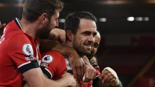 Danny Ings celebrates