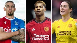 Daniel Munoz, Marcus Rashford and Mary Earps