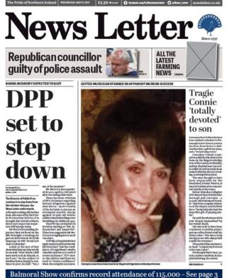 News Letter front page Wednesday 17th May