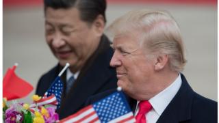 Президент Китая Си Цзинпин и президент США Дональд Трамп