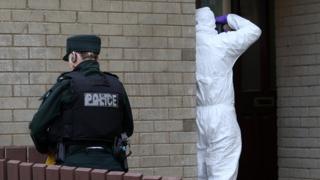 Police at scene of pipe bomb attack