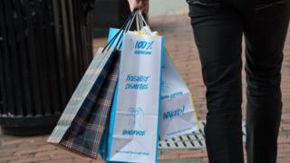A shopper in Washington, DC