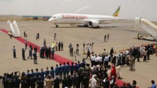 ነፋሪት መገዲ ኣየር ኢትዯጵያ ናብ ኣስመራ ምስ ኣተወት