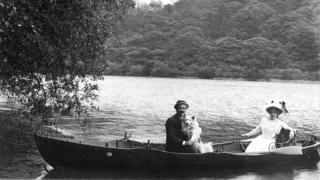Day trippers at Rudyard Lake, early 20th Century
