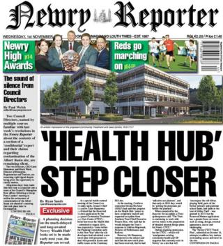 Newry Reporter front page 02/11/17