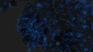 Cumbria - running routes (by Strava users 2015)