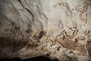 Los pictogramas encontrados en la cueva