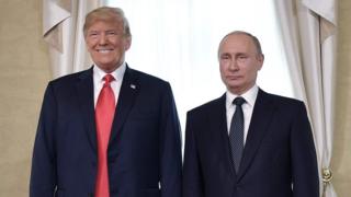 US President Donald Trump and Russian President Vladimir Putin.