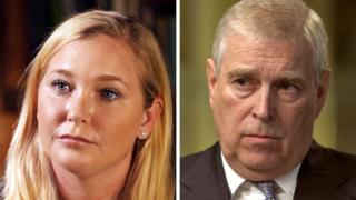 Virginia Giuffre and Prince Andrew