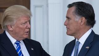 Ông Donald Trump gặp ông Mitt Romney hôm 19/11 tại New Jersey