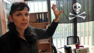 Leader of the Pirate Party of Iceland Birgitta Jonsdottir, 25 May 16