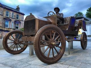 Model T sculpture in Fort William
