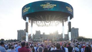 Coronation concert stage