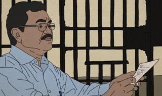 Dalit artist Siddhesh Gautam's drawing of Prof Teltumbde in jail