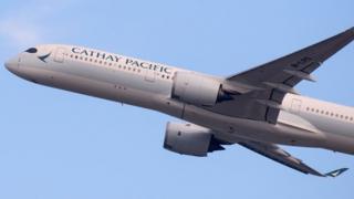 A Cathay Pacific plane