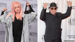 Cyndi Lauper and Van Morrison