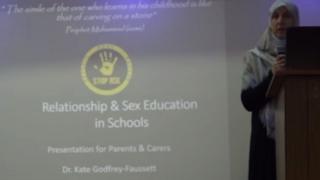 Still from Youtube video Dr Kate Godfrey-Faussett - RSE Workshop - What will our children be learning about in school? published by City of Knowledge Academy