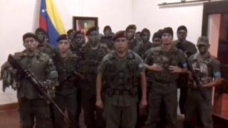 Venezuela'da bir grup asker 'isyan' etti.