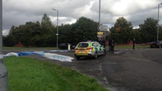 police at scene