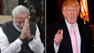 नरेंद्र मोदी और डोनल्ड ट्रंप