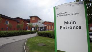 Wythenshawe Hospital in south Manchester