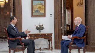 بشار اسد، رئیسجمهوری سوریه در مصاحبه با شبکه تلویزیونی "آر تی" روسیه