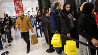 shoppers on Boxing Day