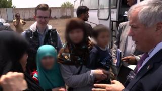 بازگشت کودکان تاجیک که پدرانشان به داعش پیوسته بودند