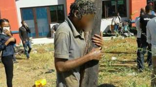 Baadhi ya wanafunzi waliokuwa wakiteswa katika chuo hicho