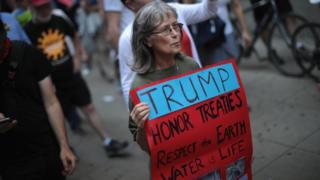 Icyemezo cya Trump cyo kuvana Amerika mu masezerano ya Paris cyateye imyigaragambyo