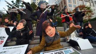 To President Park's opponents, she is a political puppet