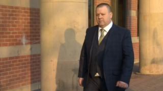 PC Paul McVeigh leaving court