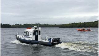 PSNI and the RNLI take part in the search