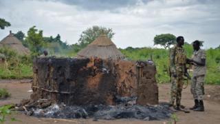 Inzu yatwitswe muri Sudani yepfo