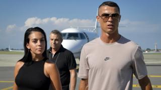 Cristiano Ronaldo et le mannequin Georgina Rodriguez à Turin