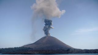 Anak Krakatau volcano. Photo: July 2018