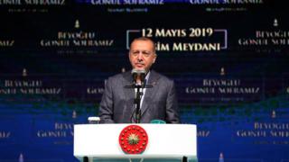 Cumhurbaşkanı Recep Tayyip Erdoğan Taksim