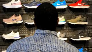 Sportswear firm Nike has seen a huge rise in online sales.