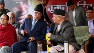 नेकपाका नेताहरू