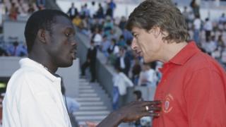 George Weah and Arsene Wenger