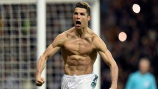 98th minute: Ronaldo is booked for taking off his shirt while celebrating in front of the home supporters.