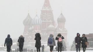 снег в Москве