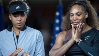Naomi Osaka and Serena Williams