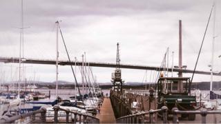 Queensferry Crossing from Port Edgar,